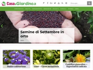 Screenshot sito: Casa e Giardino