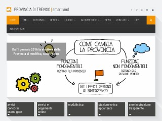 Screenshot sito: Provincia di Treviso
