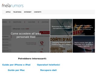 Screenshot sito: MelaRumors.com