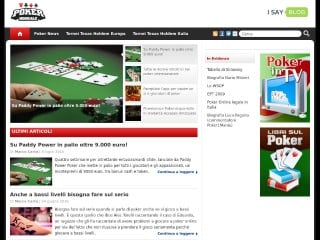 Screenshot sito: Pokermondiale.com