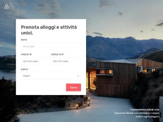 Screenshot sito: Airbnb.it