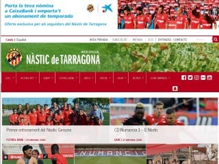 Screenshot sito: Gimnàstic
