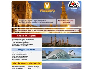 Screenshot sito: Viaggio in Spagna