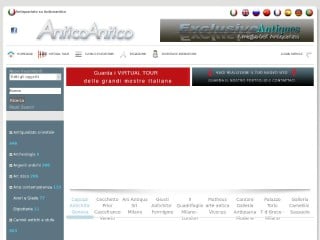 Screenshot sito: Antico Antico