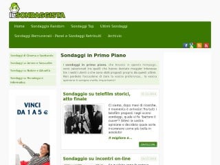 Screenshot sito: Il Sondaggista