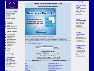 Screenshot sito: Comunitaeuropea.com