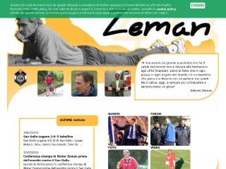 Screenshot sito: Zdenek Zeman