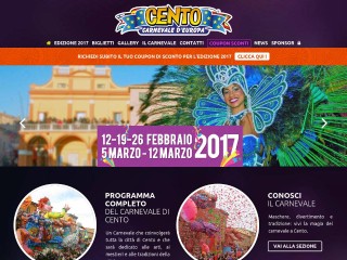 Screenshot sito: Carnevale di Cento