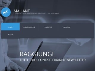 Screenshot sito: MailAnt