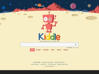 Screenshot sito: Kiddle