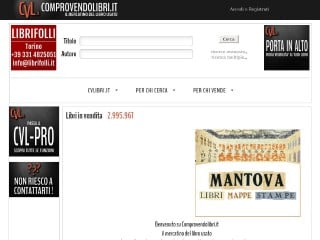 Screenshot sito: ComproVendoLibri.it