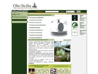 Screenshot sito: Olio Sicilia
