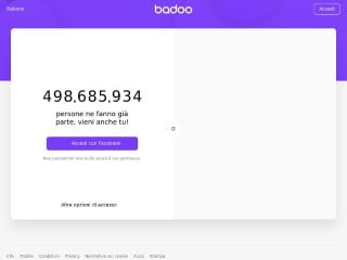 Screenshot sito: Badoo
