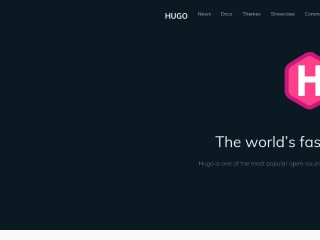 Screenshot sito: Hugo