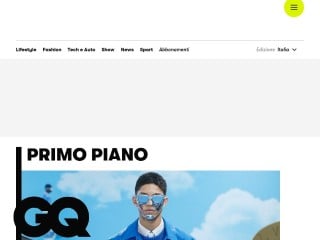 Screenshot sito: GQ