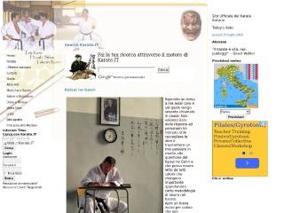 Screenshot sito: Italian Karate Website