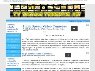 Screenshot sito: TV Digitale Terrestre DOT net