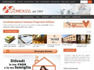 Screenshot sito: Confedilizia.it