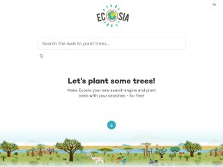 Screenshot sito: Ecosia