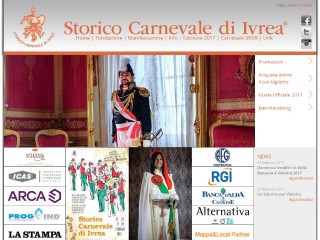 Screenshot sito: Carnevale d’Ivrea