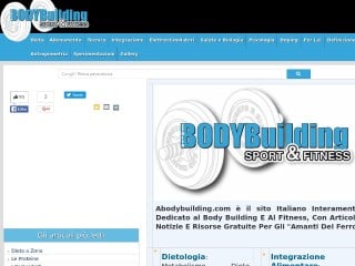 Screenshot sito: ABodybuilding.com