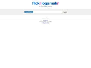 Screenshot sito: Flickr logo maker