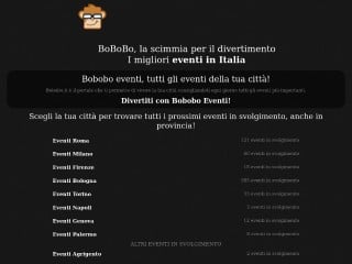 Screenshot sito: Bobobo.it