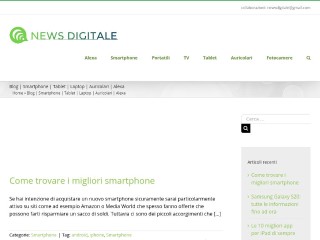 Screenshot sito: Newsdigitale