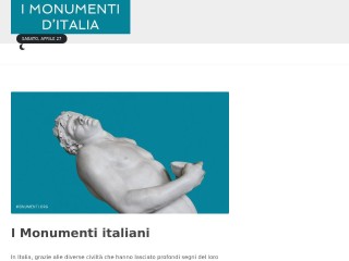 Screenshot sito: Monumenti.org