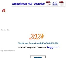 Screenshot sito: Cittaverde Modulistica