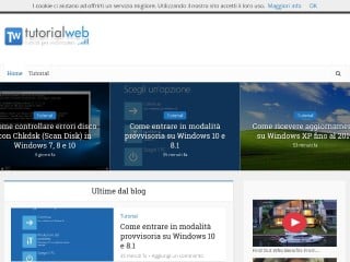 Screenshot sito: Tutorialweb.org