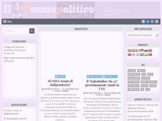 Screenshot sito: IlCosmopolitico