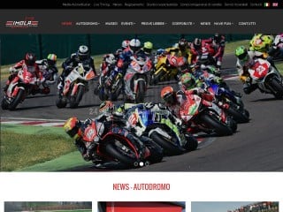 Screenshot sito: Autodromo di Imola