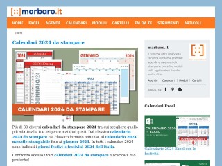 Screenshot sito: Marbaro.it