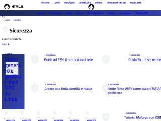 Screenshot sito: Sicurezza.html.it