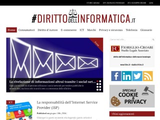 Screenshot sito: Dirittodellinformatica.it