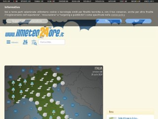Screenshot sito: Il Meteo 24 ore