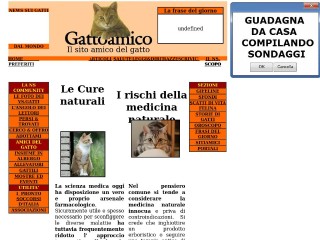 Screenshot sito: Gattoamico.it