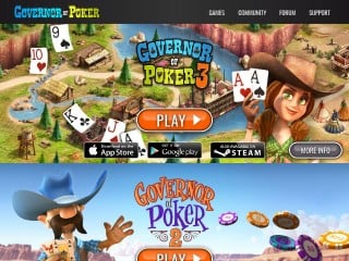 Screenshot sito: Governor Of Poker
