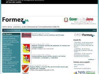 Screenshot sito: Formez.it