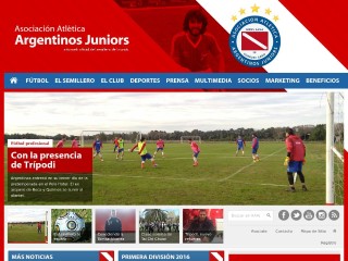 Screenshot sito: Argentinos Juniors