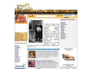 Screenshot sito: Feste di Sicilia