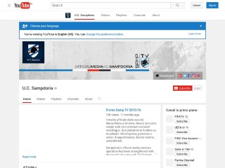 Screenshot sito: Samp Web TV