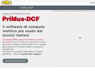 Screenshot sito: PriMus-DCF