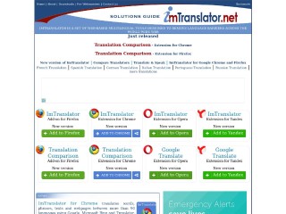 Screenshot sito: Imtranslator.net