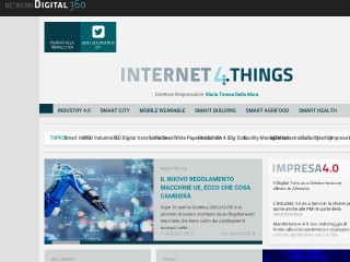 Screenshot sito: Internet 4 Things