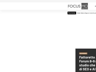 Screenshot sito: Focusmo