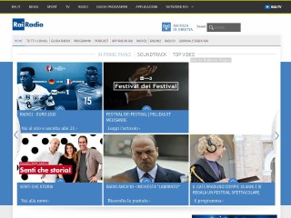 Screenshot sito: Giornale Radio RAI