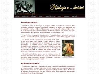 Screenshot sito: Mitologia e Dintorni