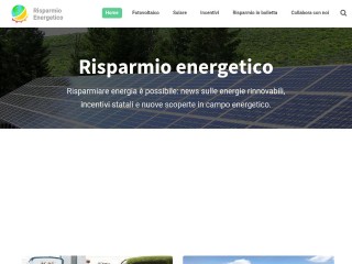 Screenshot sito: Risparmio-energetico.com